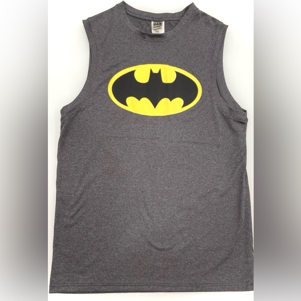 *NEW* DC Comics Classic 90’s BATMAN Logo Sleeveless Compression Muscle Shirt